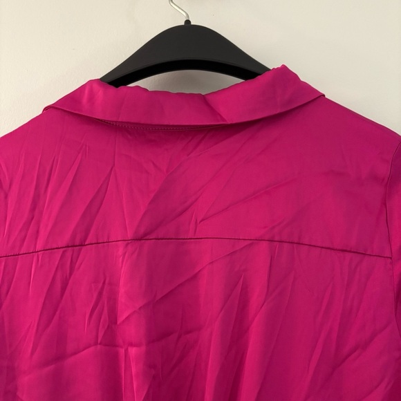 More To Come Myra Mini Dress Long Sleeve Fitted in Hot Pink Size Medium - Picture 11 of 13